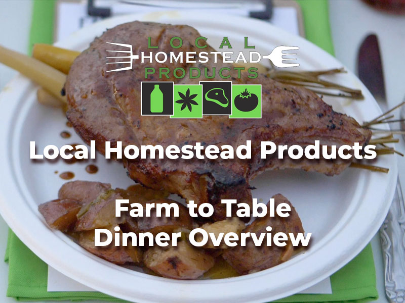 Adam Stultz at Local Homestead Products 7 Course Farm to Table Dinner